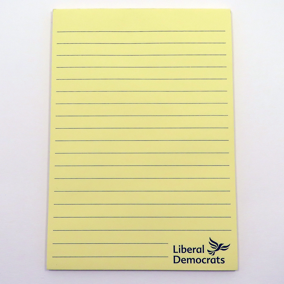 Ldi A Yellow Lined Pad Lib Dem Image