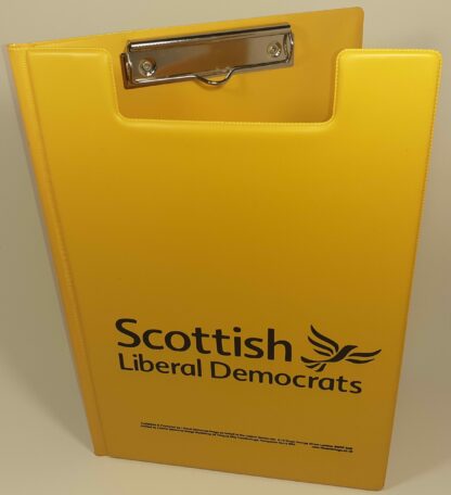 Scottish yellow Fold-over Clipboard