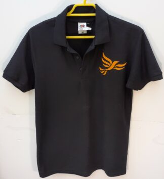 Lib Dem Polo Shirt Black