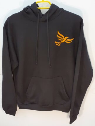 Black Hoodie with Gold Logo