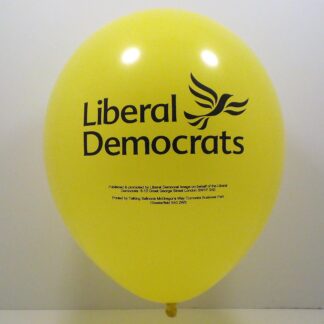 Yellow Liberal Democrat Balloon