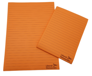 Orange Lined Pad