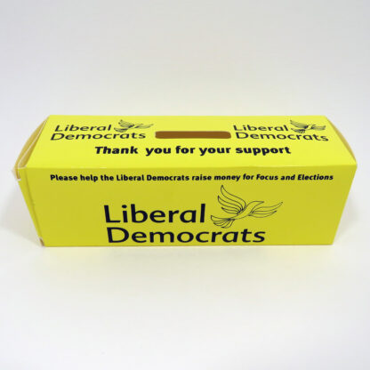 Yellow Fundraising Box