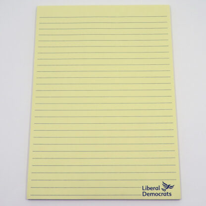 A5 Yellow Lined Pad