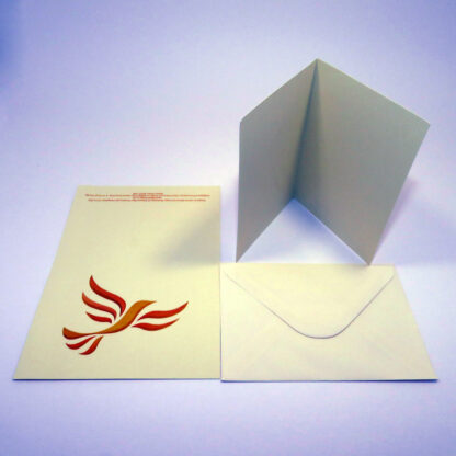 Lib Dem note card with envelope