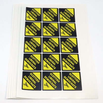 Scottish Yellow Stickers