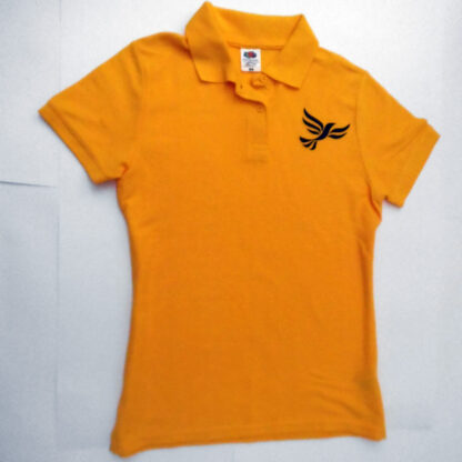 Gold Ladies Fit Polo Shirt