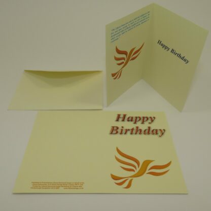Birthday card and envelope