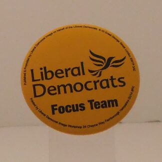 Yellow focus team badge