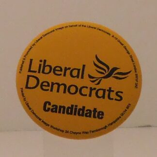 Liberal Democrat Candidate Badge Large | Lib Dem Image