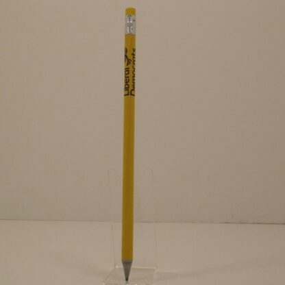 Yellow pencil with Liberal Democrat name and logo