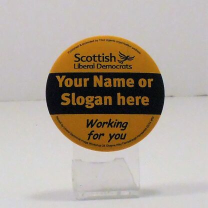  Personalised Scottish Lib-Dem Badge