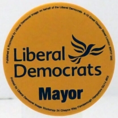 Lib Dem Mayor Badge