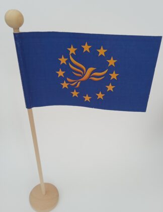 Euro printed table flag