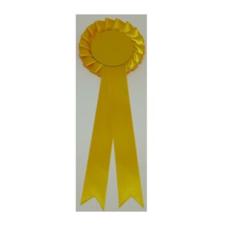 Rosette Yellow Single Tier with Scottish Imprint