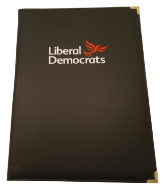 Black Folder with Lib-Dem Logo