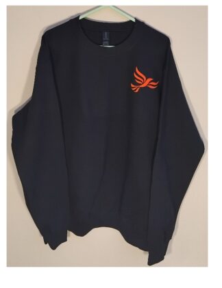 Lib Dem Orange Sweat Shirt Black