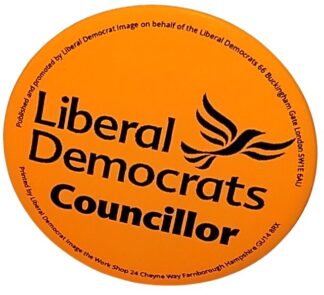 Councillor Badge Large Orange