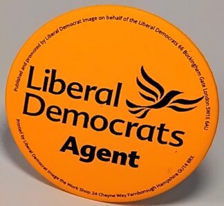 Agent Badge Large Orange