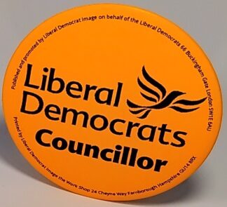 Councillor Badge Large Orange