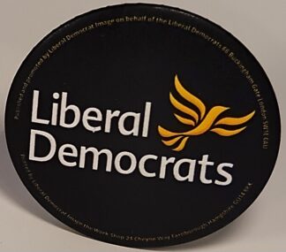 Liberal Democrat Colour Badge Large Legacy