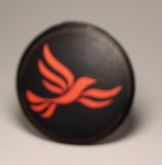 Orange Bird Badge Large