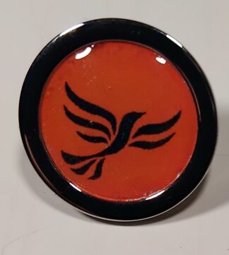 Domed Orange Lapel Pin