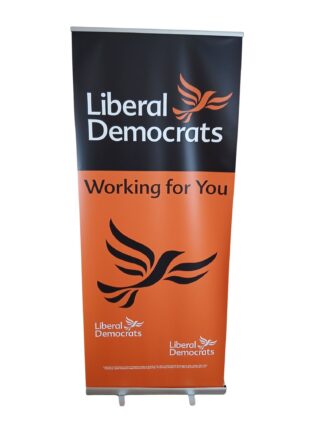 Lib Dem Roller Banner Orange