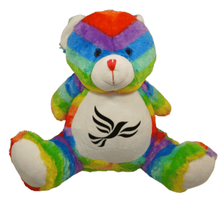 Rainbow Bear Soft Toy