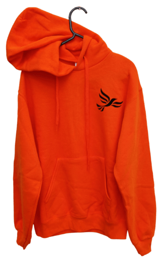 Lib Dem Hoodie Orange