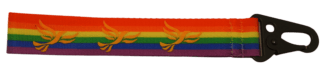 Pride Rainbow Clip Wrist Strap